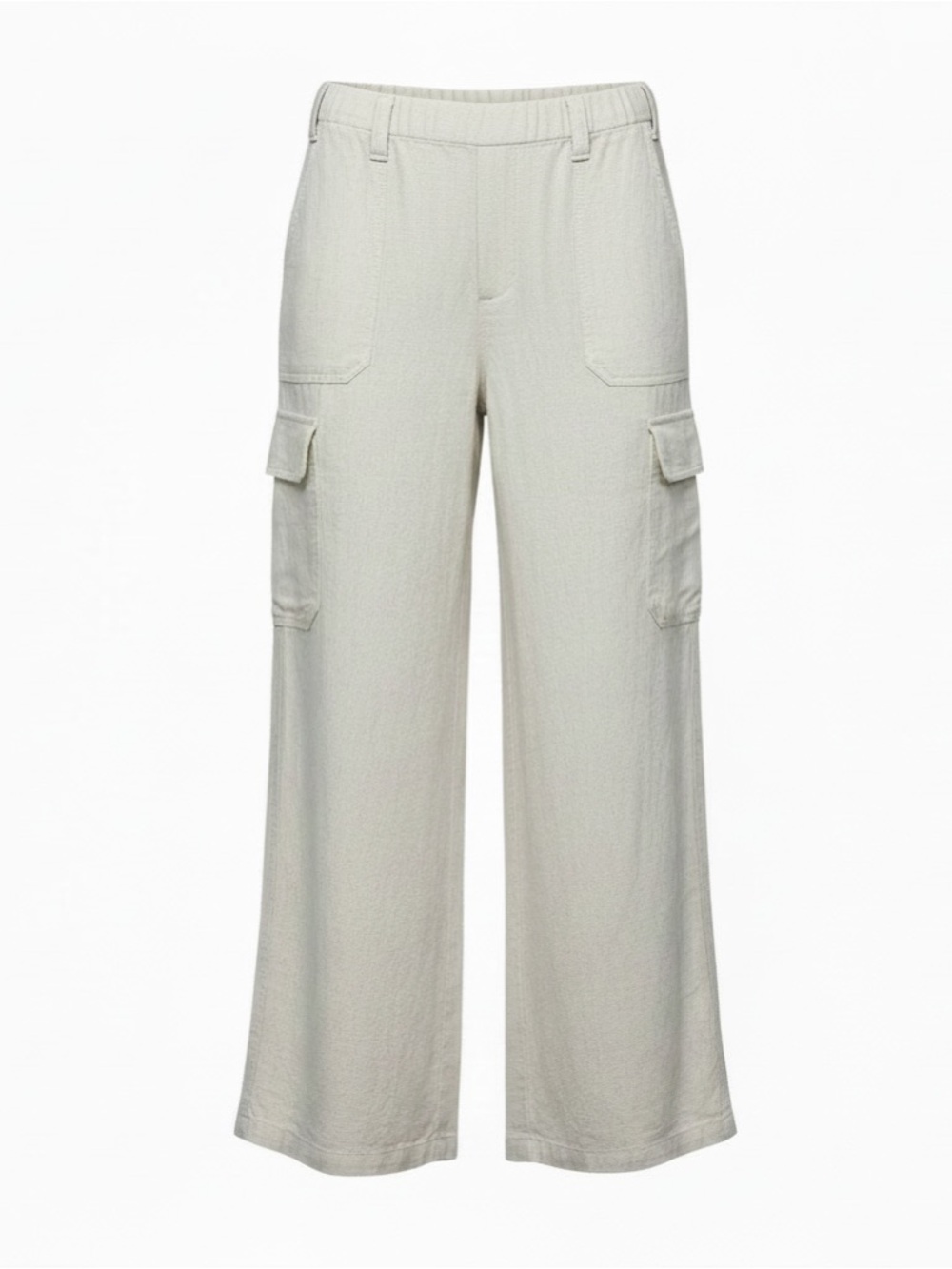 Adrianna Papell Neutral-Tone Straight-Leg Cargo Pants